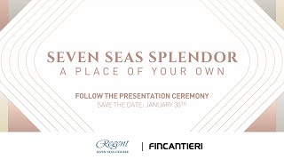 Seven Seas Splendor  Live streaming Presentation Ceremony  Fincantieri Ancona [upl. by Armstrong792]