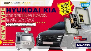 How to connect SOS ESL ELV Hyundai  Kia Steering Lock Emulator Plug amp Start [upl. by Nirehtac436]