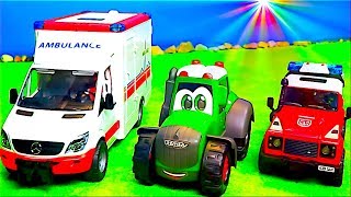 Bruder Spielwaren Feuerwehr amp Polizei Traktor Kinder amp Dickie Toys Spielzeug 2019 3 in 1 Buendle [upl. by Tung]