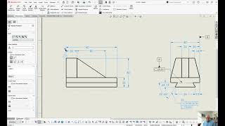 Adding GDampT information to SolidWorks 2023 Drawings [upl. by Esimehc]