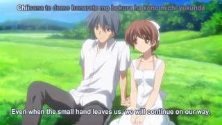 Clannad After Story true ending song full length english translation karaoke subtitles [upl. by Sair]