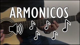 Como hacer armónicos en guitarra [upl. by Price]