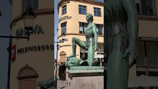 Statue of David Stortorget Helsingborg Sweden sweden sverige helsingborg statue [upl. by Sclar]