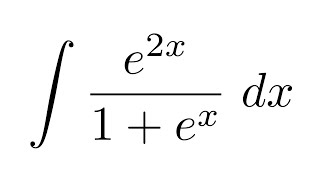 Integral of e2x1ex substitution [upl. by Nryhtak192]