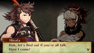 Fire Emblem Fates Birthright  Rinkah amp Hinata Support Conversations [upl. by Basia991]