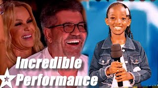 A little kid Neilla of 8yearold made judges laugh out loud on AGT with her incredible performance [upl. by Yralam213]