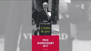 Eric Vuillard le Goncourt 2017   C Ã Vous  06112017 [upl. by Hoj]