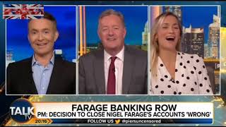 NIGEL FARAGE PIERS MORGAN COUTTS BANK EXPOSED news trending uk usa viral politics [upl. by Euqinad]