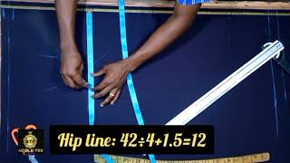 HOW TO DRAFT AND CUT A PERFECT FITTING TROUSER  Detail tutorial trouser [upl. by Falito10]