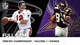 1998 NFC Championship Game Atlanta Falcons vs Minnesota Vikings NFL Full Game [upl. by Ecinuahs]