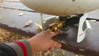 How to safely refill 1lb propane cylinders so its full  Full Time Rving [upl. by Vida127]