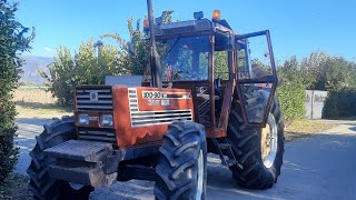 Fiatagri 10090 con triturator Nobili [upl. by Christie937]