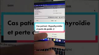 Cas patient  hypothyroïdie et perte de poids🔬 pertedepoids hypothyroid thyroid nutrition [upl. by Arola]