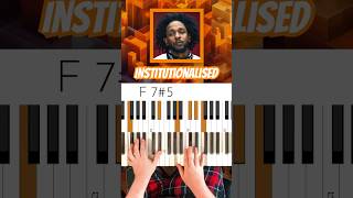 Kendrick Lamar Institutionalized Chords 🎹👌 KendrickLamarInstitutionalizedChords [upl. by Marquis327]