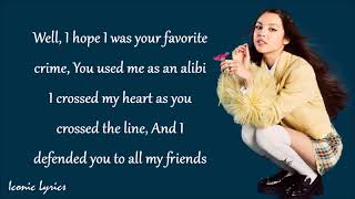 Olivia Rodrigo  Favorite Crime Lyrics [upl. by Latoye749]