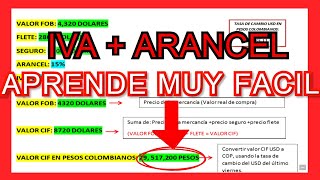 COMO LIQUIDAR TRIBUTOS ADUANEROS DE IMPORTACIÓN  IMPUESTOS QUE PAGA MI MERCANCÍA  EXPLICACIÓN [upl. by Okiron245]