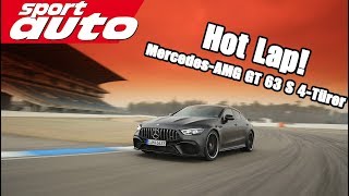 Fastest sedan  Schnellste Limo  HOT LAP Hockenheim MercedesAMG GT 63 S 4Matic 4Türer Coupé [upl. by Ecissej]