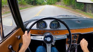 1971 Alfa Romeo 1750 Berlina  POV Test Drive by Tedward Binaural Audio [upl. by Enimaj]