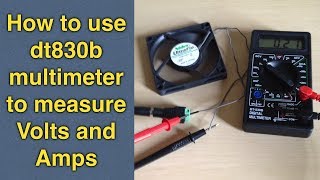 How to use a multimeter to test voltage and measure current  dt830b digital multimeter tutorial [upl. by Ethelda839]