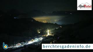 Wintertag in Berchtesgaden  Blick von der Webcam des Alpinhotel in Berchtesgaden auf den Watzmann [upl. by Mehsah412]