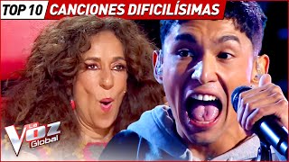 Las canciones más DIFÍCILES de cantar en La Voz [upl. by Desdamonna]