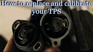 How to replace  calibrate your throttle position sensor TPS Honda [upl. by Sevy]