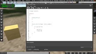 Second Life Scripting Beginner 01  Creating a Simple Switch [upl. by Brand]