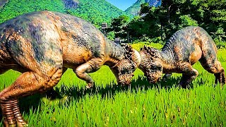 JURASSIC WORLD EVOLUTION Gameplay Trailer 2018 [upl. by Oiracam897]