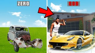 Franklin Growing Zero To God Car In GTA 5  GTA 5 Mods [upl. by Ezarras]