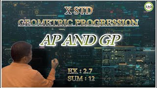 GEOMETRIC PROGRESSION  10 std  MATHEMATICS  EAO MATHS 💯  india [upl. by Courtney]