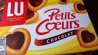 Petits Coeurs Chocolat LU  Produit Français [upl. by Macri3]