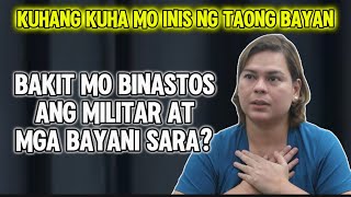 BINASTOS NI SARA ANG MGA MILITAR AT BAYANI [upl. by Asille453]