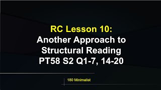 Second Step Toward Structural Reading  LSAT Reading Comprehension Lesson 10 [upl. by Trefor]