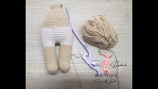 Papusa crosetata Sophie tutorial video pas cu pas Partea a 2a Corpul [upl. by Attenhoj743]