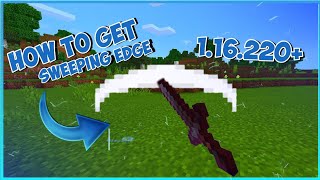 How To Get Sweeping Edge  Swipe Particle  In Minecraft PE  Bedrock  116220  100 Working [upl. by Aenat]