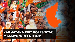 Karnataka Exit Polls 2024 BJPled NDA remains the dominating force Congress trails [upl. by Elyad]