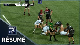 PRO D2  Résumé Oyonnax RugbyColomiers Rugby 2534  J24  Saison 20202021 [upl. by Narton]