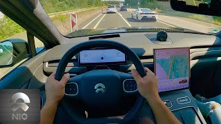 NIO EL8 BIG Luxury SUV  Top Speed  Autobahn  Launch Control [upl. by Derrek629]