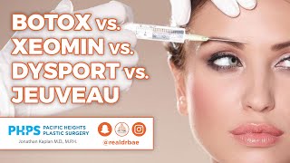 Botox vs Xeomin vs Dysport vs Jeuveau  Pacific Heights Plastic Surgery [upl. by Nyre]