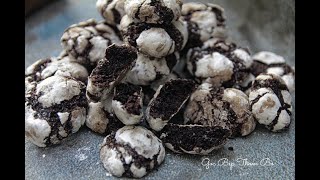 CRINKLE COOKIE  HƯỚNG DẪN LÀM BÁNH QUY SOCOLA PHỦ ĐƯỜNG NGON NGẤT NGÂY 15 [upl. by Ihc163]