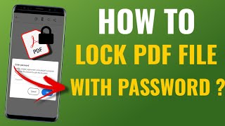 How To Protect  Lock Pdf File With Password  Ilovepdf  English [upl. by Gaspard694]