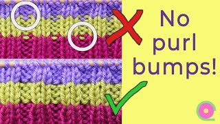 Changing yarn colors in ribbing Useful knitting tip [upl. by Aillil]