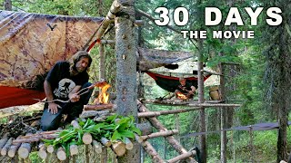 Ovens 30 Day Survival Challenge THE MOVIE Canadian Rockies [upl. by Mayram]