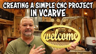 Creating a simple CNC project in VCarve [upl. by Changaris]