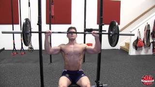 How To Seated Barbell Shoulder Press [upl. by Chrissa306]