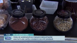 Feira de agronegócio oferece degustação gratuita de cafés em Franca [upl. by Constanta]