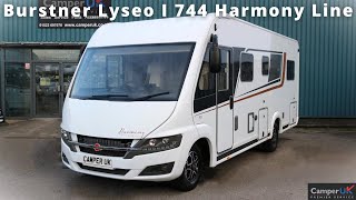 Burstner Lyseo I 744 Harmony Line Motorhome For Sale at Camper UK [upl. by Oisor208]