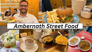 Ambernath Street Food  Batata Vada Egg Sandwich Cheese Burger and more [upl. by Sherj]