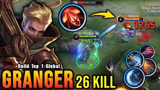 NEW META 26 Kills Granger Attack Speed amp Critical Build  Build Top 1 Global Granger  MLBB [upl. by Chrisy183]