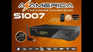 Atualizaçao azamerica s1005 s1007 s2005 e s1001 via Net Update e via USB [upl. by Ewall]